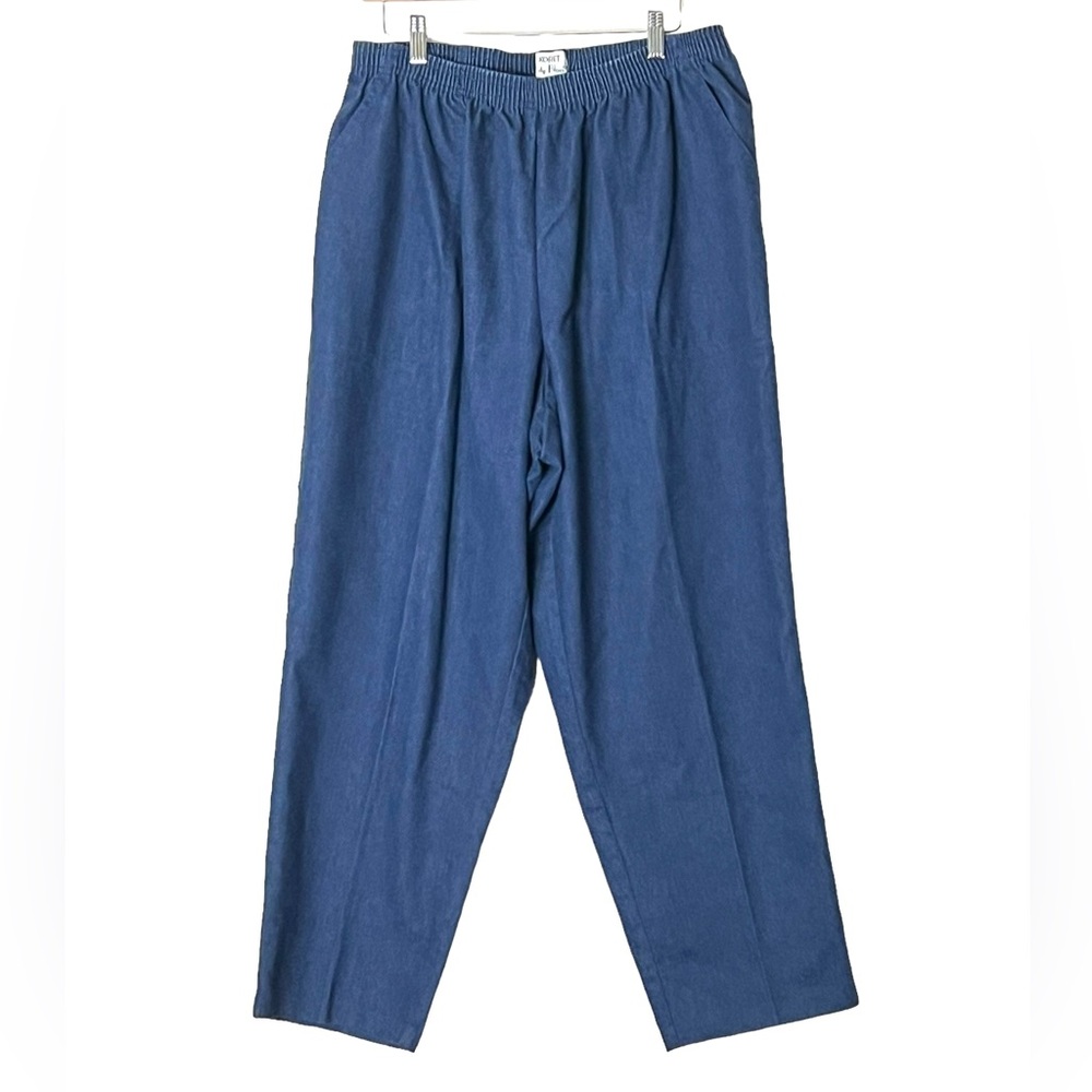 Koret | Vintage City Blues elastic waist wide leg relaxed loose denim pa…